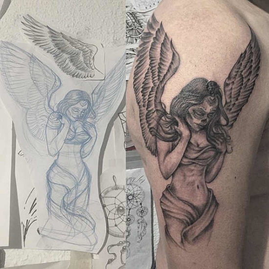 Tatuaggio Angelo Significato, Idee e Foto Tatuaggio.co
