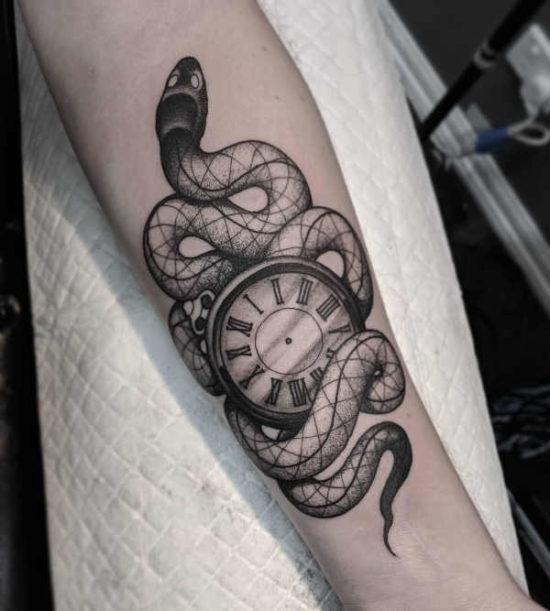 Tatuaggio Orologio Significato Idee E Foto 9812